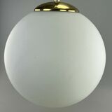 60s 70s lamp ceiling lamp ball lamp opal brass glass space age design