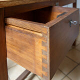 Old desk assembly table