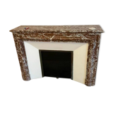 Fireplace in red marble from Languedoc