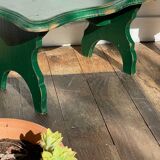 2 vintage wooden bar stools