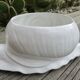 Cache pot zoomorphe " escargot " en céramique blanche 1970 1980