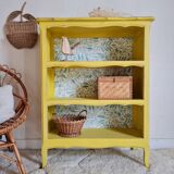 Bibus bookcase in yellow wood