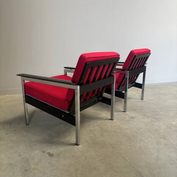 Set of vintage lounge chairs, 1960s Dutch design