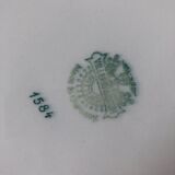 Plat creux rond ancien villeroy et boch mettlach décor floral 1584