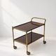 Vintage Brass Serving Trolley