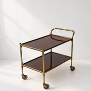 Chariot de service en laiton vintage