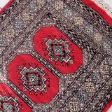 Mid-century vintage Uzbek Bukhara style wool runner 85cm x 241cm (1C1198)