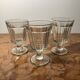 3 anciens verres à vin bistrot