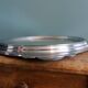 Art Deco silver round mirror tray