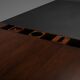Walnut, Metal and Leather Hans von Klier “Il Ponte” Desk for Skipper, 1970s