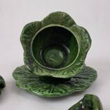 Gravy boat in slipware