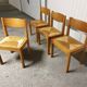 Set of 4 Luigi Gorgoni chairs 1980