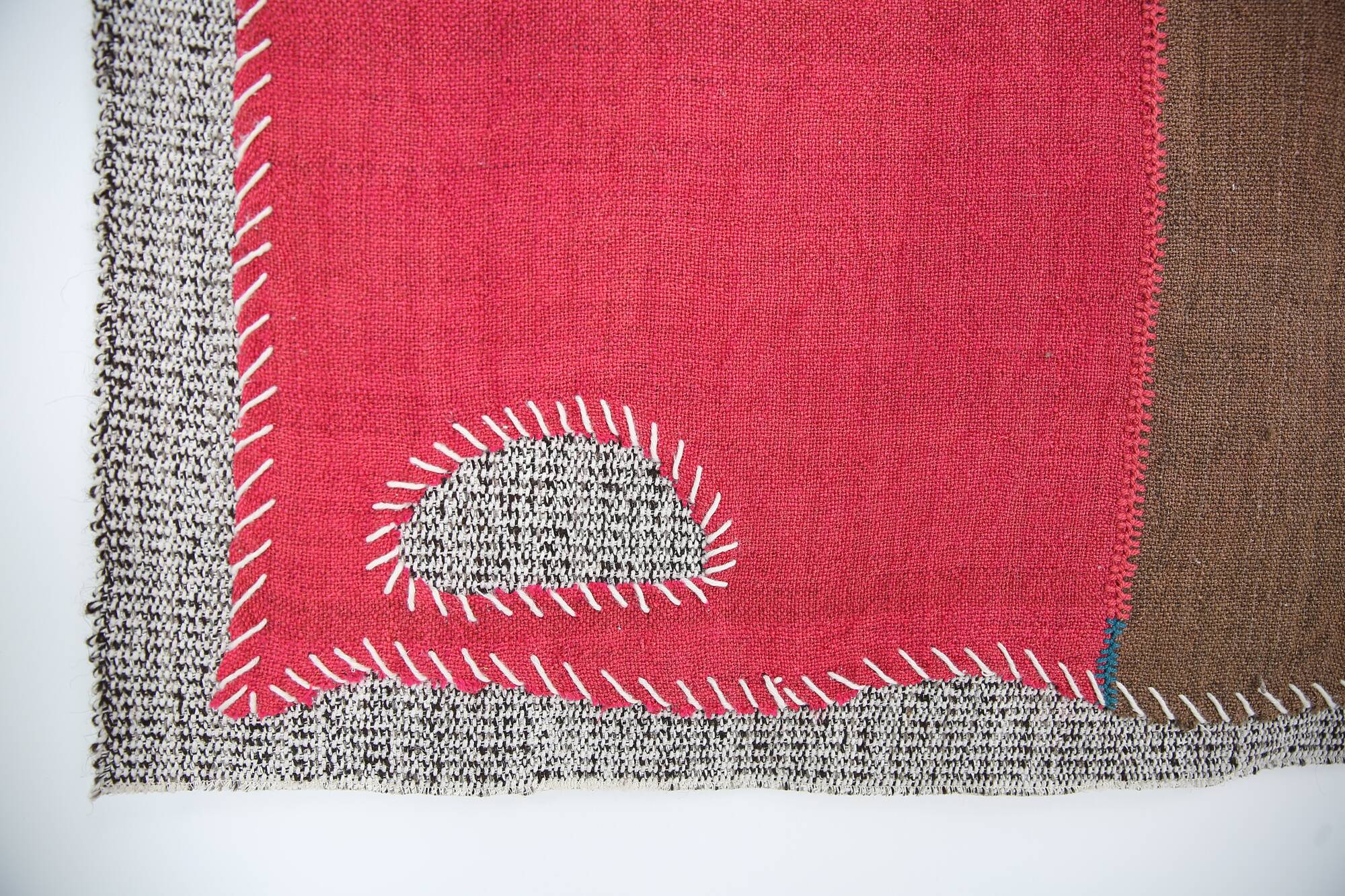 Dusty Pink Moroccan Wall Hanging, Handmade Wool Wall Hanging, 106x106