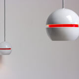 Pair of pendant lamps by Stilnovo Italy 1950