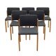 Ensemble de six chaises, design danois, années 1980, édition : Fritz Hansen