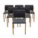 Ensemble de six chaises, design danois, années 1980, édition : Fritz Hansen