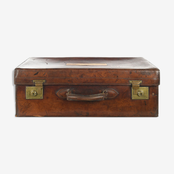 English wooden and leather case, circa 1910