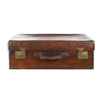 English wooden and leather case, circa 1910