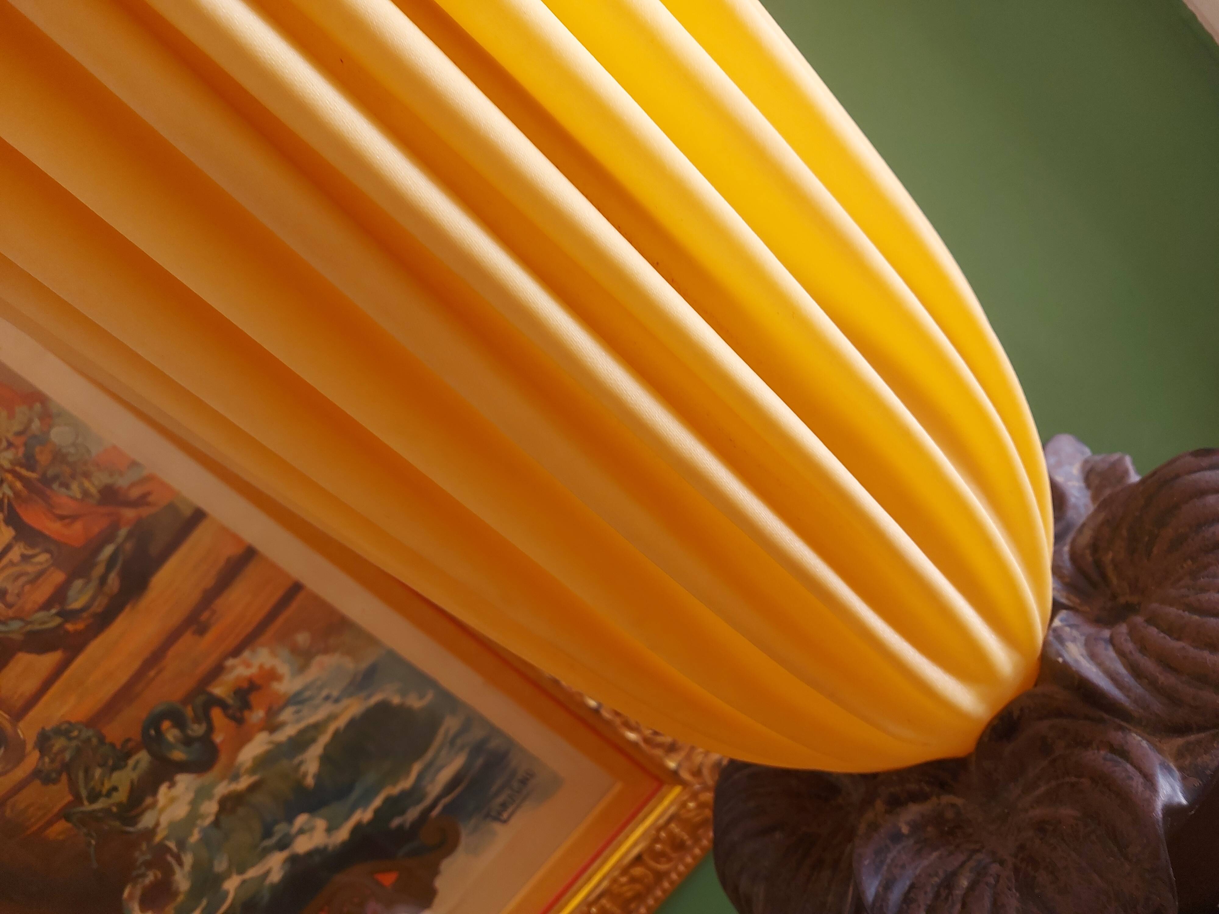 70's georgia jacob lamp, gold leaves