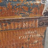 Ancient colonial travel trunk