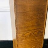 Filing cabinet with a curtain