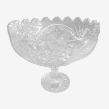 Coupe a fruit  sur pied cristal