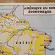 Carte scolaire ancienne Amérique du sud Brésil  2em face Australie, Océan Pacifique