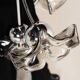 SILVER & GLASS TRIPLET HANGLAMP