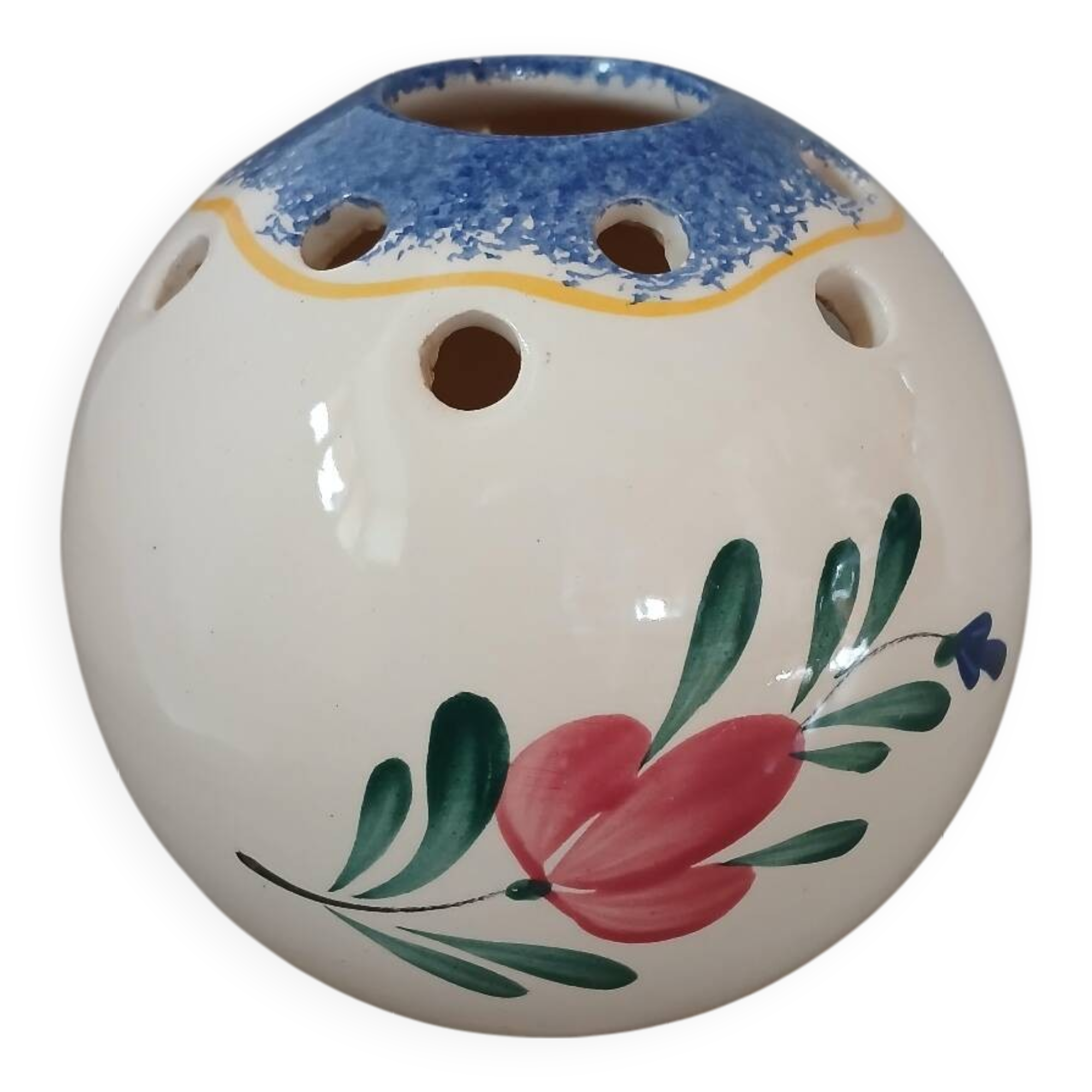 Breton ceramic vase / flower pick