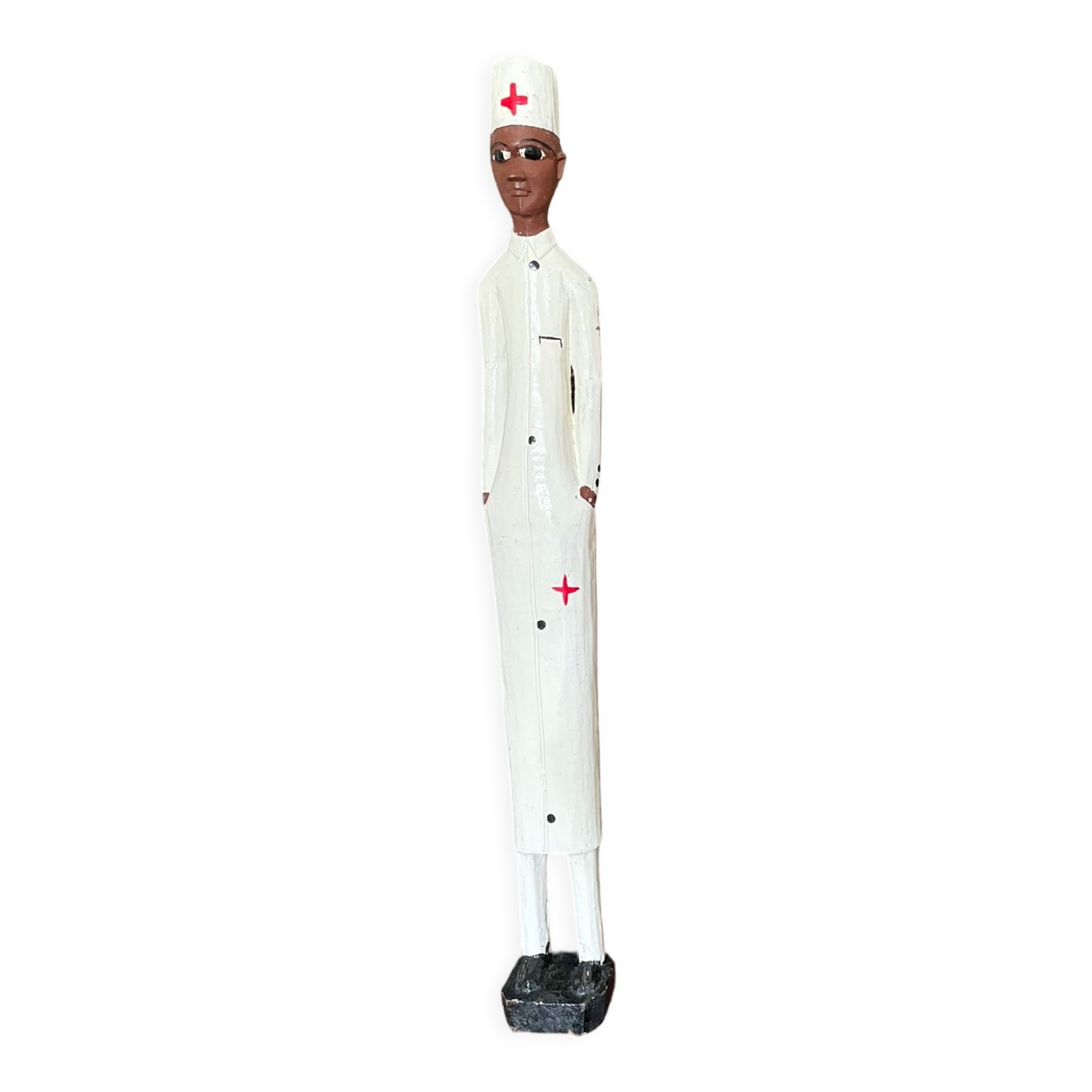 African settler wooden statuette