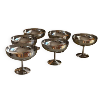 Set of 6 "Sully" Cups by Létang & Rémy French – 1