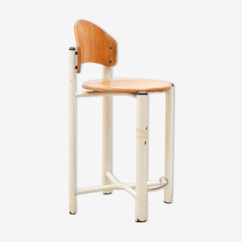 White wood high chair