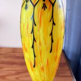 Art Nouveau Legras vase in yellow jasper