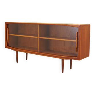 Buffet vitré danois en teck, années 1970