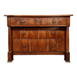 Empire walnut period chest of drawers circa 1810-1820