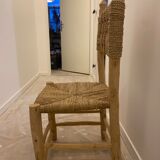Bohemian chair wood and rope