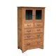 Buffet parisien vitré 1920 bois brut massif
