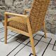 Fauteuil chauffeuse vintage 1970 bouclette