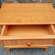 Maugrion bedside table for Roche Bobois, wood and rattan, 80s
