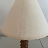Lampe à poser en bois tourné