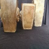 Set de 3 vases en pierre de Mbigou