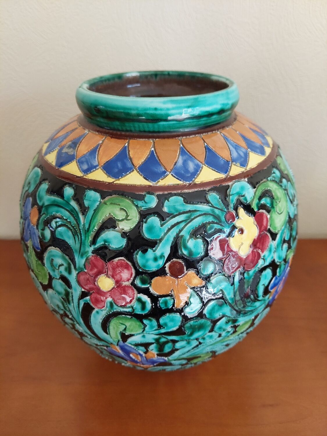 Large Monaco Cerart Vase 1950 1960