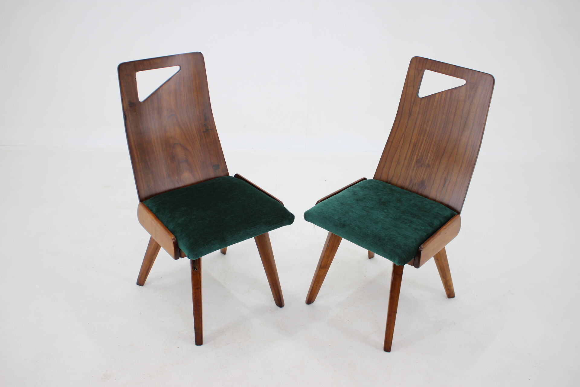 1930s J.Kroha Set of 4 Very Rare Dining Chairs for Grand Hotel, Czechoslovakia