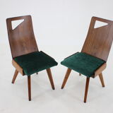 1930s J.Kroha Set of 4 Very Rare Dining Chairs for Grand Hotel, Czechoslovakia
