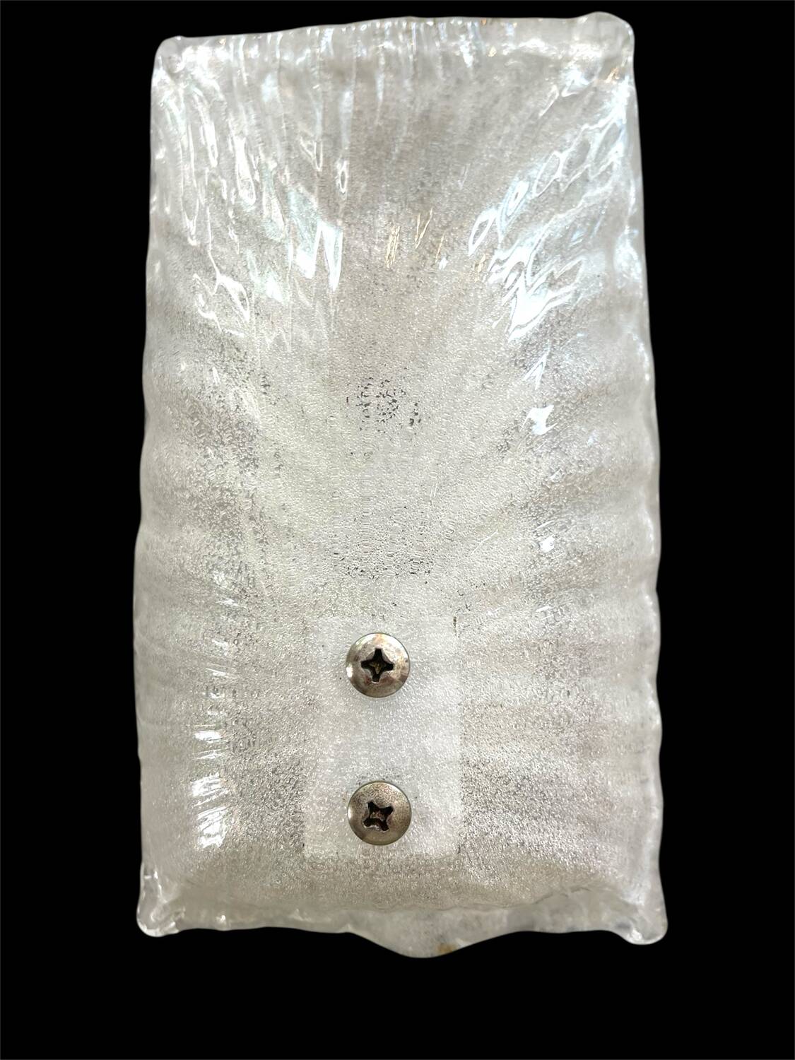 Mazzega pair of Murano glass wall lights, Italy 1970