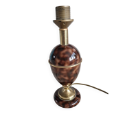 Pied de lampe vintage métal et laiton