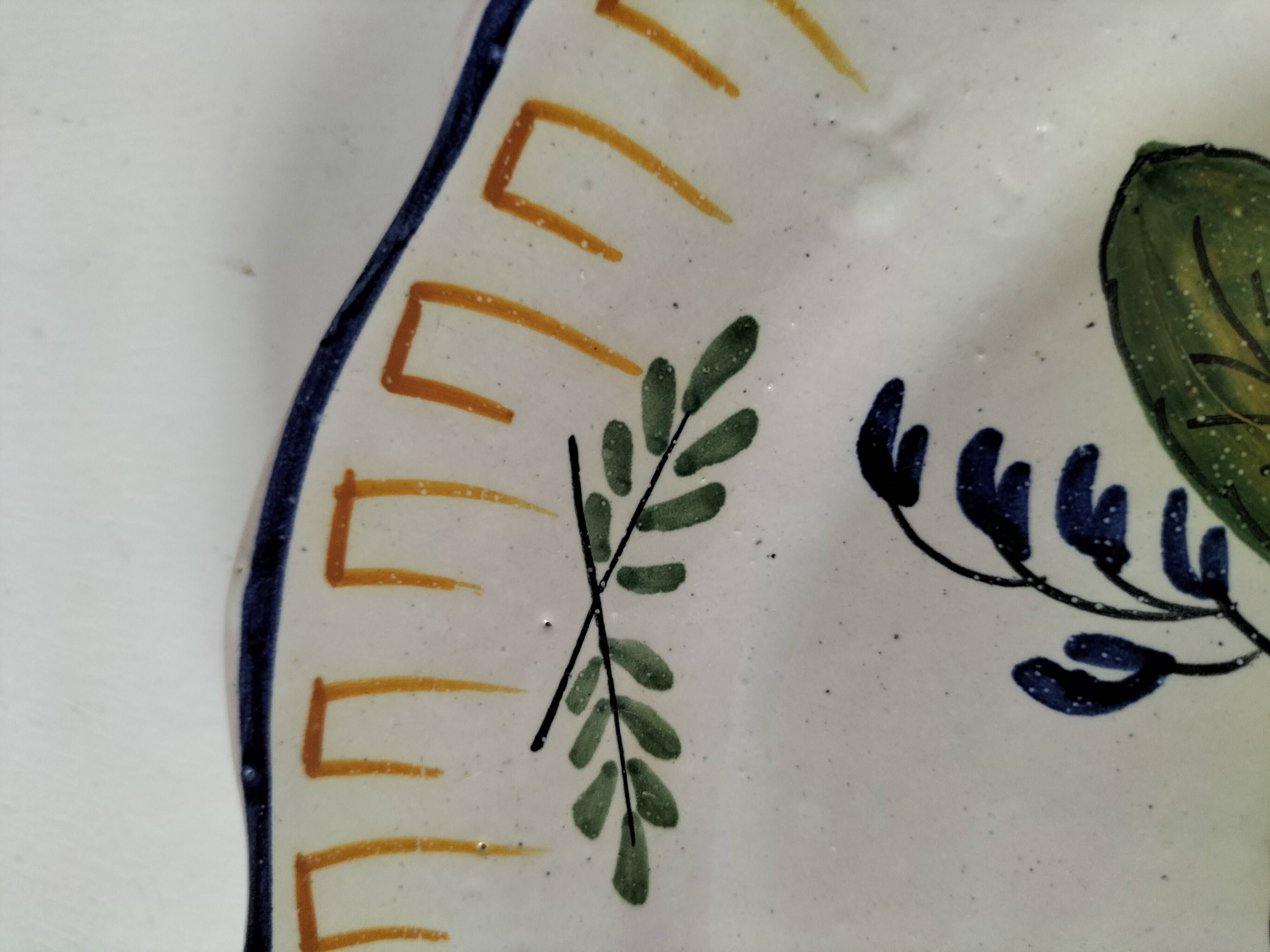 Antique plate – probably Meillonnas, 1950s-1960s