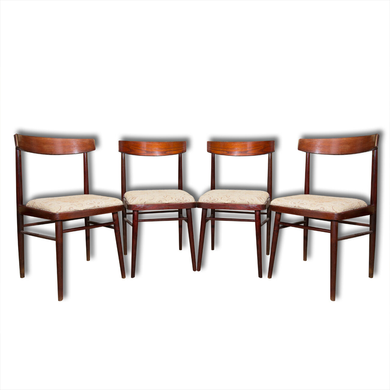 Set of four chairs wooden Jitona 1970