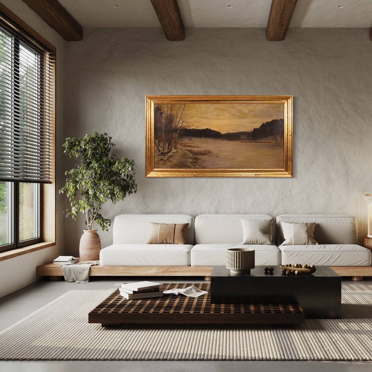 Great signed landscape, Franz Bombach (1857-1933)