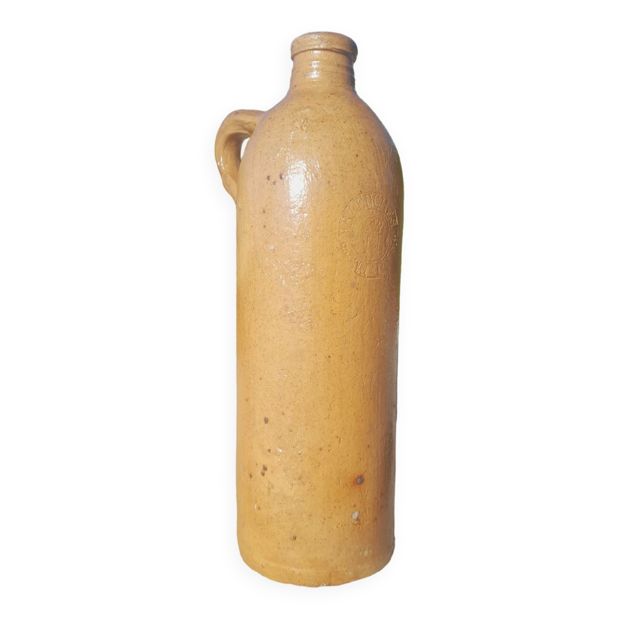 Old stoneware jug bottle